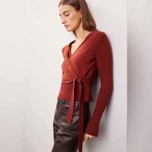 Toccin x RTR Rust Wrap Sweater